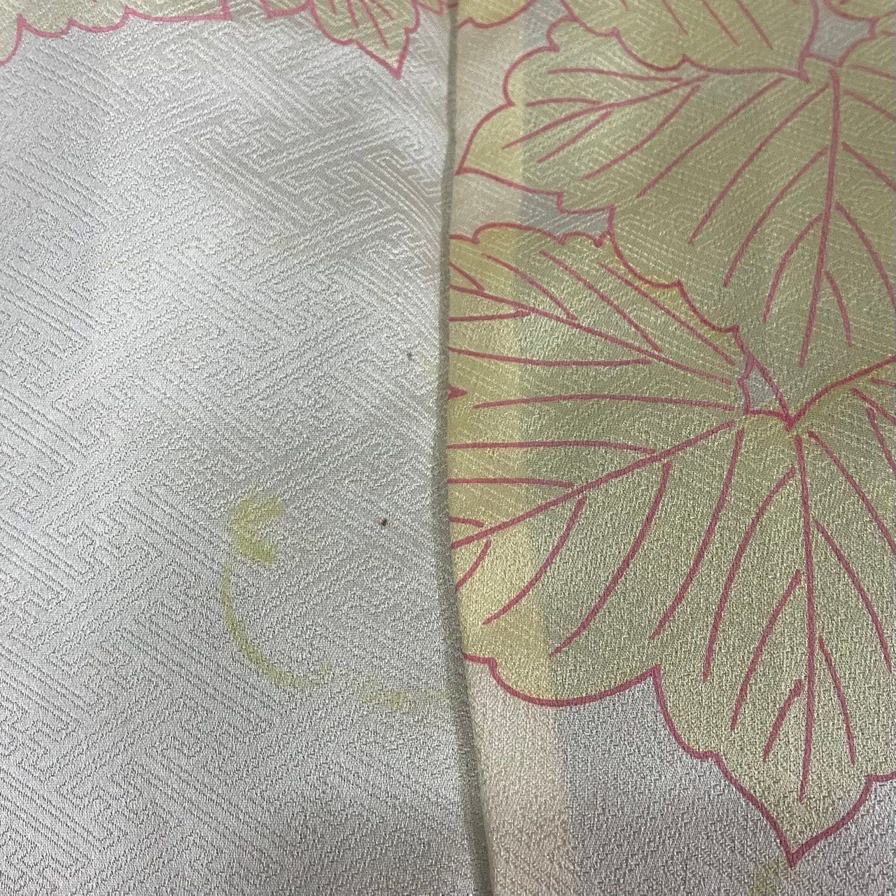Vintage Kimono Jacket (Haori) - Green Shibori-Dyed H001