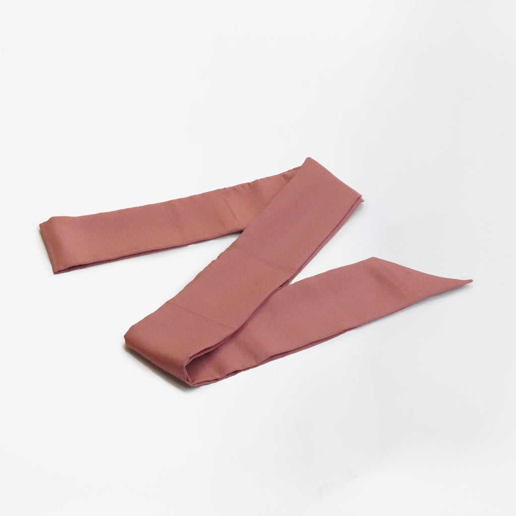 Handcrafted Scarf from Vintage Kimono - Pink Design T011