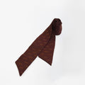 Handcrafted Scarf from Vintage Kimono -  Brown and Geometric patternT012