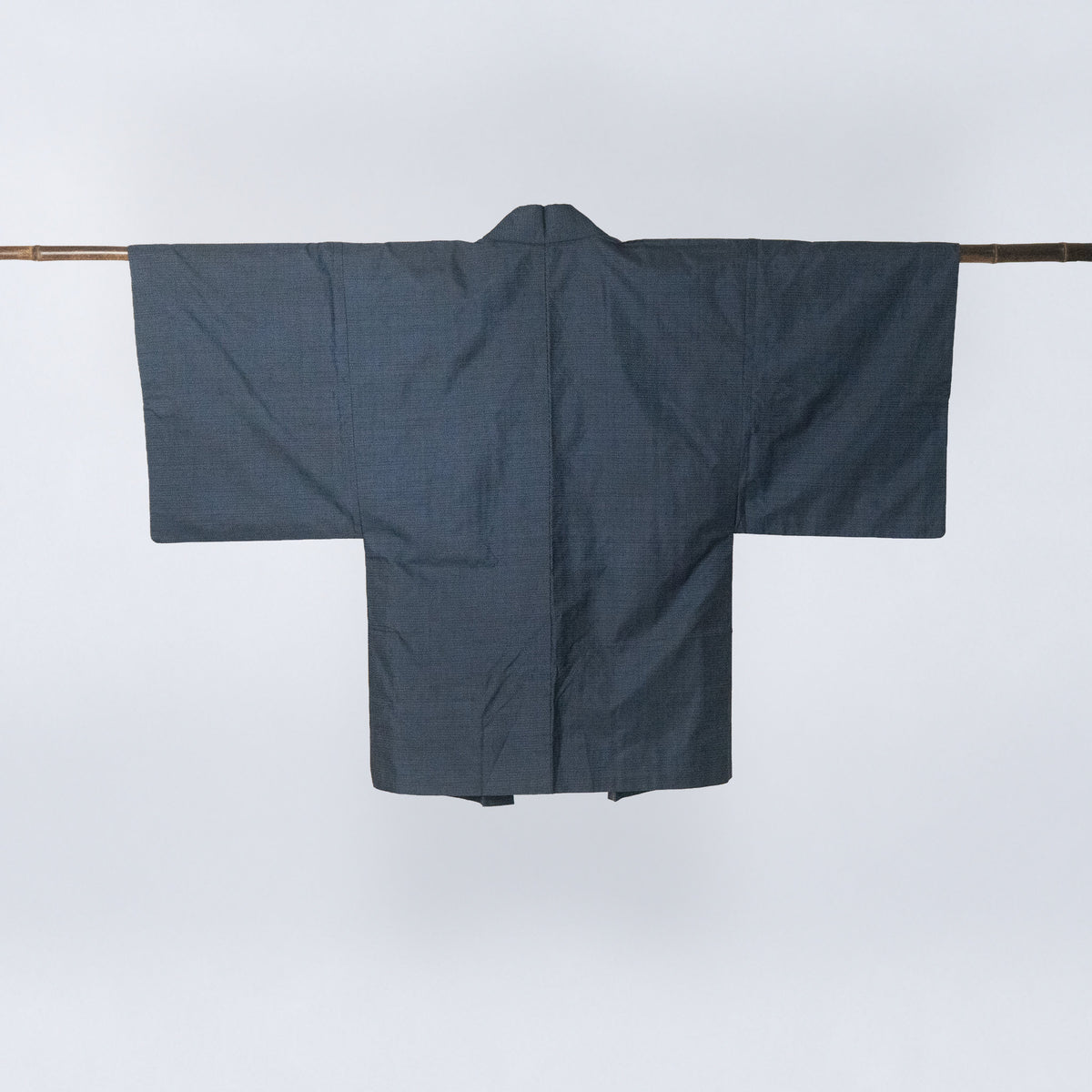 Vintage Kimono Jacket (Haori) - Navy "Oshima Tsumugi" H017