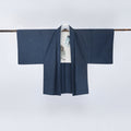 Vintage Kimono Jacket (Haori) - Navy "Oshima Tsumugi" H017